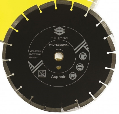 Diamantový řezný kotouč TEKPAC 350mm "asfalt"